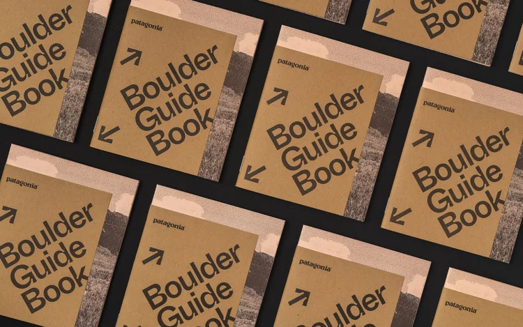 Przewodniki Patagonia Boulder Guide Book drukowane Algae Ink